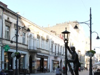Promenade Piotrkowska in Łódź Along Piotrkowska street in Łódź